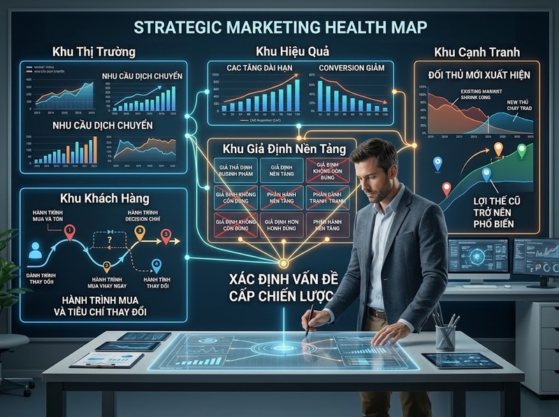 Điều chỉnh chiến lược marketing khi thị trường, khách hàng hoặc giả định thay đổi